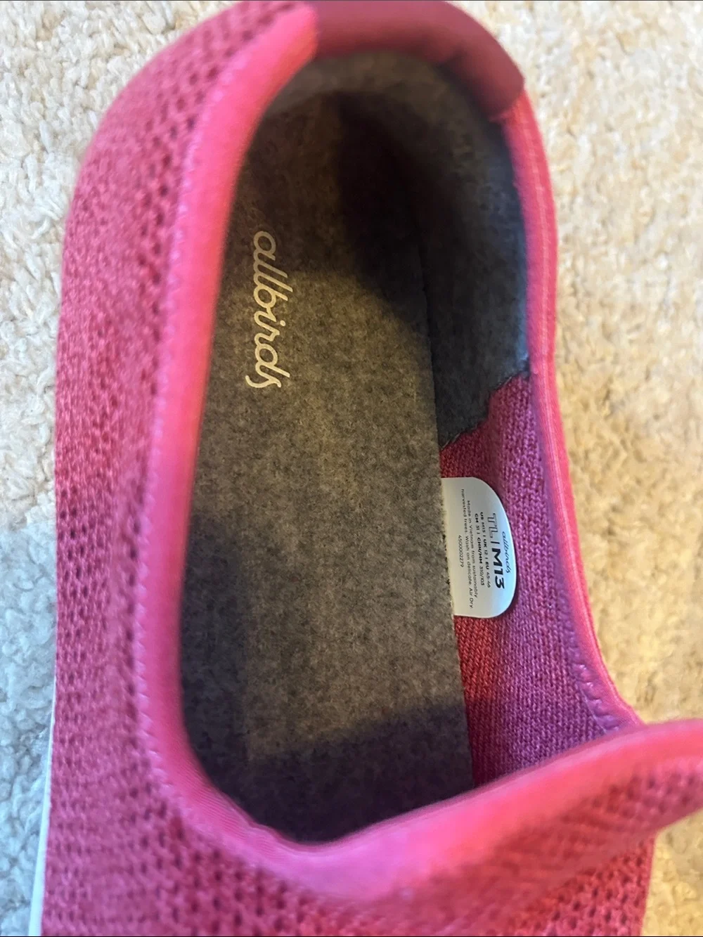 allbirds Men’s Slip-On Sneakers in Berry - Picture 4 of 4